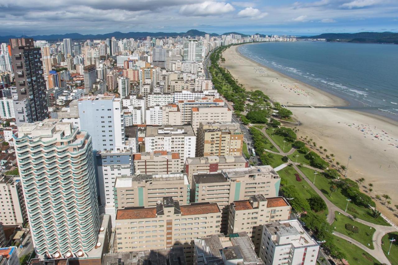 Estanconfor Santos Com Vista Mar 6 Ac Garagem Alto 17º Andar Daire Dış mekan fotoğraf